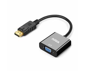 Nilox, Adattatore DisplayPort a VGA, Convertitore DP Maschio a VGA Femmina