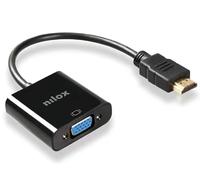 Nilox, Adattatore HDMI a VGA, Convertitore HDMI Maschio a VGA Femmina