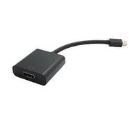 Adattatore Mini Dp-Hdmi 2K 60Hz M/F Con Cavo 010Cm Nero