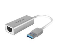 Nilox, Adattatore USB-A a Ethernet RJ45 Gigabit, Adattatore LAN 1000 Mbps