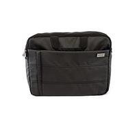 Nilox - Borsa Notebook 15.6'' - Borsa Porta PC con Tracolla - per PC di Dimensioni 15.6" - con Tre Ampi Scomparti, Cerniera Rinforzata e Design Solido - Nero
