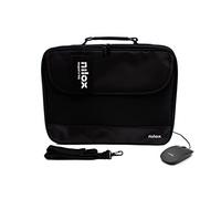 Nilox Borsa PC Portatile Notebag 15.6" PRO2 - Porta PC con Mouse USB 1200 Dpi Compatibile con Windows e OS X, Colore Nero