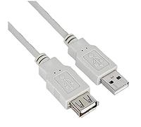 Nilox - Cavo USB 2.0 A/Maschio - A/Femmina, 1.8 m, Colore : Grigio