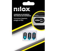 Nilox Copri Webcam Privacy, Copri Telecamera PC Scorrevole, Design Ultrasottile, Adatto per Notebook, Tablet e TV, Confezione da 3 Pezzi, Colore Nero