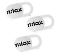Nilox - Copri Webcam Privacy - Copri Telecamera PC Scorrevole - Design Ultrasottile - Adatto per Notebook, Tablet e TV - Confezione da 3 Pezzi - Colore Bianco