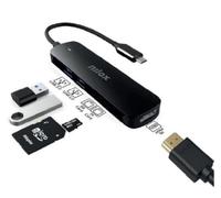 E_0002_S8430835 Nilox Dockstation Nilox NXDSUSBC05 5 in 1 Nero Informatica