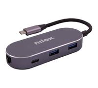Nilox Docking Station HDMI 6 porte USB-C con Power Delivery e Gigabit Ethernet