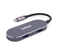 Nilox Docking Station HDMI Argento 1 Porta HDMI e 4 Porte USB 3.2
