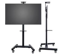 NILOX - Fix Trolley Carrello Vesa 800x600 per Schermi fino a 90 pollici / 75 pollici Touch Portata Max 80 Kg