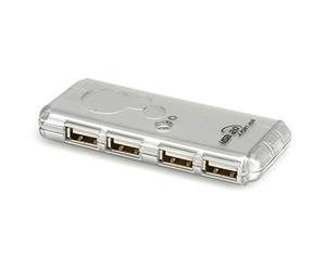 Nilox Hub, 4 Porte USB 2.0, Argento