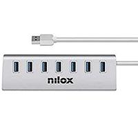 Nilox Hub USB Nx7hub30 – 7 porte USB 3.0 – Bianco