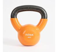 Nilox, Kettlebell 4 Kg, Peso Palestra e per Allenamento a Casa, Kettlebell con Impugnatura Confortevole e Base Piatta Antirotolamento, Allenamento Casalingo, Peso Fisso 4 Kg, Interni in Ghisa