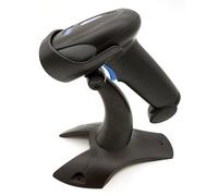 Nilox Lettore di codici a barre NXSC2DW - 1D/2D, QR, Laser, Wireless, USB, supporto incluso, Nero