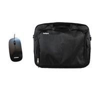Nilox Essential 2 Kit Custodia per Laptop fino a 15,6" Nero + Mouse Ottico USB Nero
