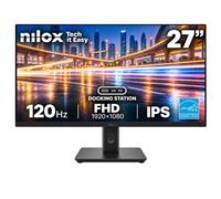 Nilox Monitor 27" IPS Full HD 120Hz con Docking USB-C 65W e Altoparlanti