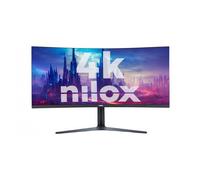 Nilox MONITOR 34" NXM344KD11 ULTRAWIDE 4K CURVO 144HZ 2HDMI 2DP 1MS MMDIA Monitor PC 86,4 cm (34") 3440 x 1440 Pixel UltraWide Quad HD LED Nero