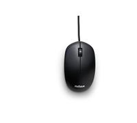 Nilox MOUSB1012 Mouse USB con Sensore Ottico Alta Precisione 1200 DPI e 3 Pulsanti, Cavo 1,6 metri, Compatibile con Windows/Linux/Mac