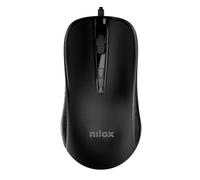 Nilox MOUSB1014 Mouse USB con Selettore DPI fino a 2400 DPI, 4 Pulsanti e Sensor