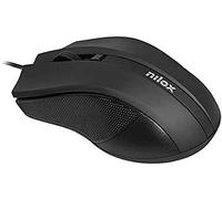 Mouse ottico ambidestro Nilox 1600DPI Nero