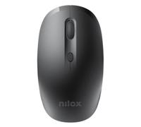 Nilox mouse Ufficio Wireless Ottico 3200 DPI Nero 10 m