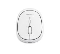 Nilox mouse Bianco ricaricabile silenzioso con tecnologia Wireless e Bluetooth