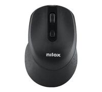 Nilox Mouse Wireless Ergonomico 4 Tasti Nero Ottico 1600 DPI
