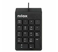 Nilox, Numeric Keyboard, Tastierino Numerico USB, Durata Oltre 10 Milioni di Pulsazioni, Keyboard Layout Italiano, Compatibilità con Windows, Nero