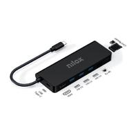 Nilox NXDSUSBC04 Docking Station USB-C Nero