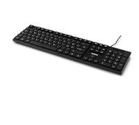 Nilox NXKBIT000012 Tastiera USB, Leggera e Compatta con Layout Italiano, Anti-usura, Cavo 1,5 metri, Tastiera Nera Compatibile con Windows, Linux e Mac