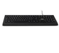 Nilox NXKBIT000014 Tastiera USB, Leggera e Compatta con Layout Italiano, Anti-usura, Cavo 1,5 metri, Tastiera Nera Compatibile con Windows, Linux e Mac