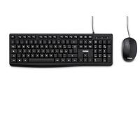 Nilox NXKMIT0012, Kit Tastiera e Mouse USB, Tastiera con Layout Italiano, Mouse con Sensore Ottico da 1200 DPI, Compatibile con Windows, Linux, MAC