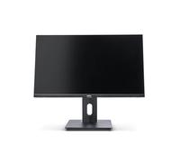 Nilox NXM24REG02 Monitor 24 Pollici FullHD, Frequenza 75Hz, Tempo di Risposta 4ms, Schermo PC con Protezione Luce Blu, Monitor Gaming con Base Regolabile e Girevole, HDMI, DP e VGA