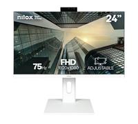 Nilox NXM24REGWEB01W 23,8" LED IPS FullHD 75Hz Altoparlanti Altezza Regolabile Webcam