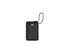 Nilox Powerbank 65W 20000 mAh con Cavo USB-C Integrato, Ricarica Rapida per Notebook, Laptop, Smartphone e Tablet, Batteria Portatile con Display LED, 2 Porte USB-C, Fast Charge, Nero