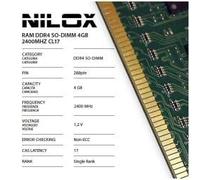 Nilox RAM DDR4 SO-DIMM 4GB 2400MHZ CL17