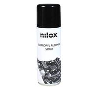 Nilox, Spray Alcool Isopropilico, Rimuove Olio, Grasso e Ossidi da Dispositivi Meccanici, Pulizia Schede Elettroniche, Dispositivi Ottici e Unità Disco, Pulizia Delicata ed Efficace, Formato 200 ml