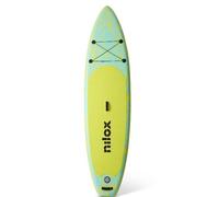 Nilox Tavola Gonfiabile per Stand Up Paddle in PVC, Completa di Accessori con Zaino, Pagaia, Pompa, Leash, 3 Pinne, Tavola da 335 x 84 x 15 cm