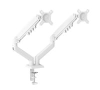 Nilox Supporto Monitor 2 Bracci Top Bianco NXDMA02W