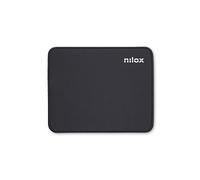 Nilox, Tappetino Mouse con Base Antiscivolo per Uso Stabile del Mouse, in Tessuto di Alta Qualità, Mouse pad Ideale per Gaming e Ufficio, Colore Nero