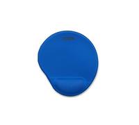 Nilox Tappetino mouse ergonomico con poggiapolsi, base antiscivolo e rivestimento impermeabile Blu