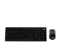 Nilox Kit Tastiera + Mouse Wireless 2.4G Compatto 1000 DPI Layout Italiano Nero