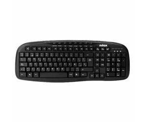 Nilox Tastiera multimediale USB nera ESP QWERTY