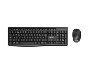 Nilox Tastiera Wireless CT20 con Mouse Ottico Nero
