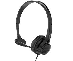 Nilox tech - cuffia mono professionale ENC, controlli sul cavo, 2 m