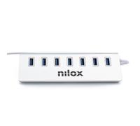Nilox Hub USB Nx7hub30 – 7 porte USB 3.0 – Bianco