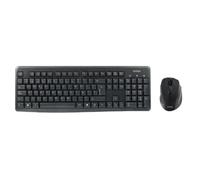 Nilox tastiera wireless e mouse ottico neri con layout italiano