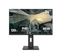 NILOX TECH - Monitor Regolabile 24" 120Hz/IPS/Full HD/USB-C 65W/Multimedia