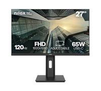 NILOX TECH - Monitor Regolabile 27" 120Hz/IPS/Full HD/USB-C 65W/Multimedia