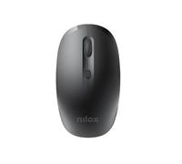 Nilox Mouse wireless ergonomico 4 pulsanti Ottico 4000 DPI Nano ricevitore Nero