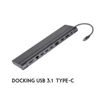 Nilox USB3.1 Type C To 3 USB3.0+SD+RJ45+DP+HDMI NLX-TC-DOCK1